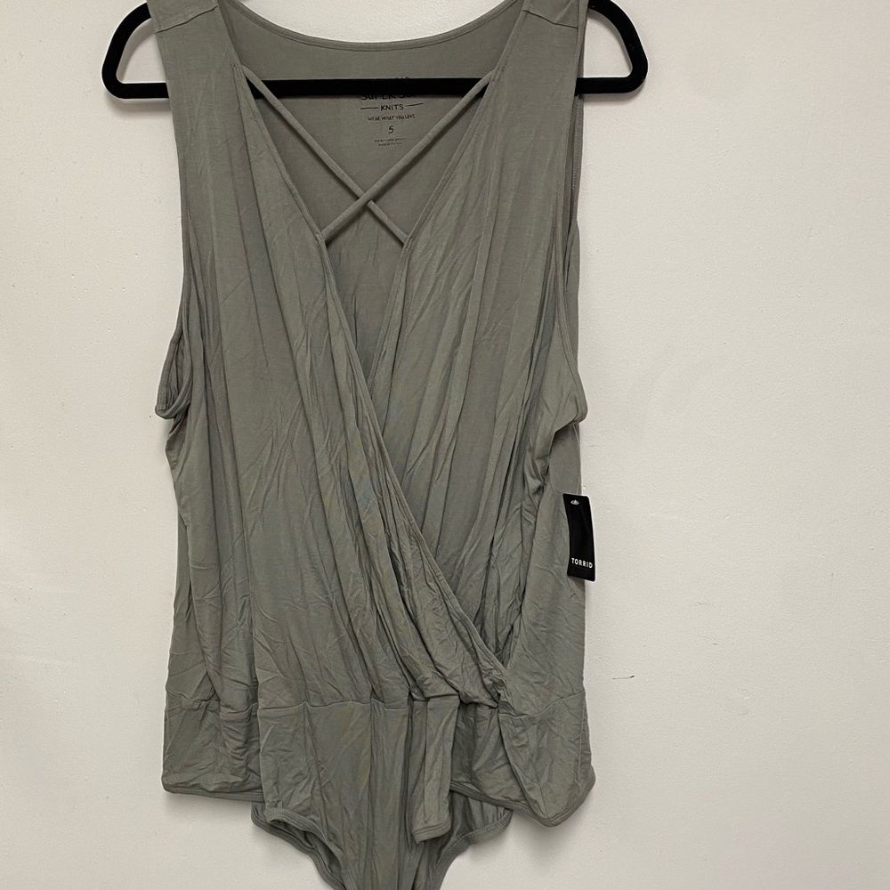 Plus Size Torrid Gray Body Suit Size 5X NWT
